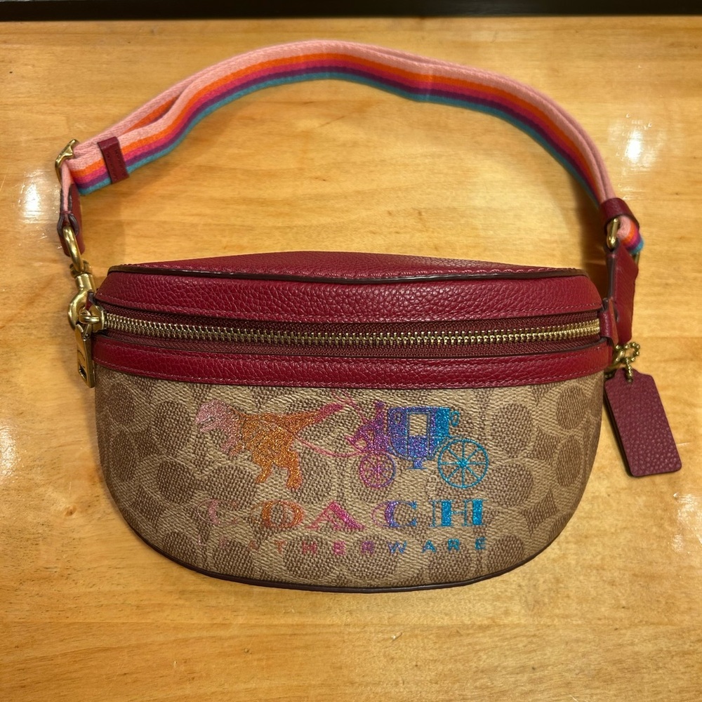 Coach belt bag with glitter Rexy and carriage. Style No. 88773